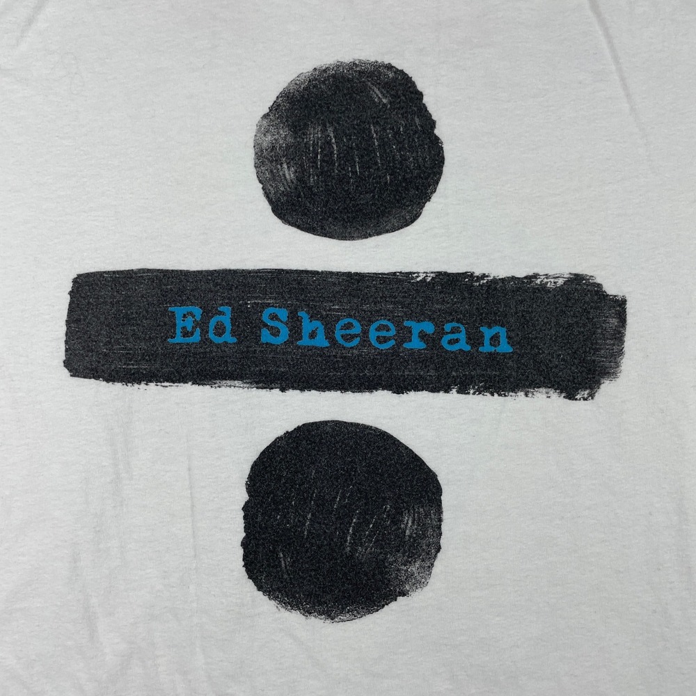 Ed Sheeran T Shirt Mens M White Divide Tour 2017 North America Concert Merch - Picture 3 of 15